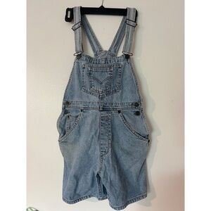 Vintage Levi's Medium Blue Denim Short Overalls